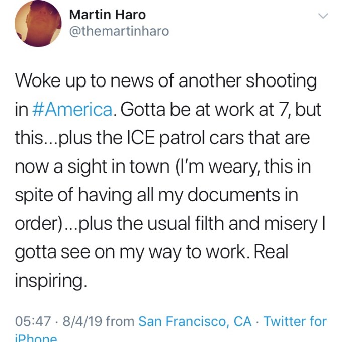 Post Dayton, Ohio, 8.4.19, @themartinharo/Twitter