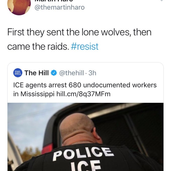 Hoofbeats, 8.7.19, @themartinharo/Twitter