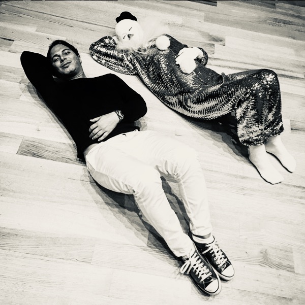 Nick D'Annunzio & Ugo Rondinone's "good evening beautiful blue" at The Bass, @nickdannunzio/Instagram