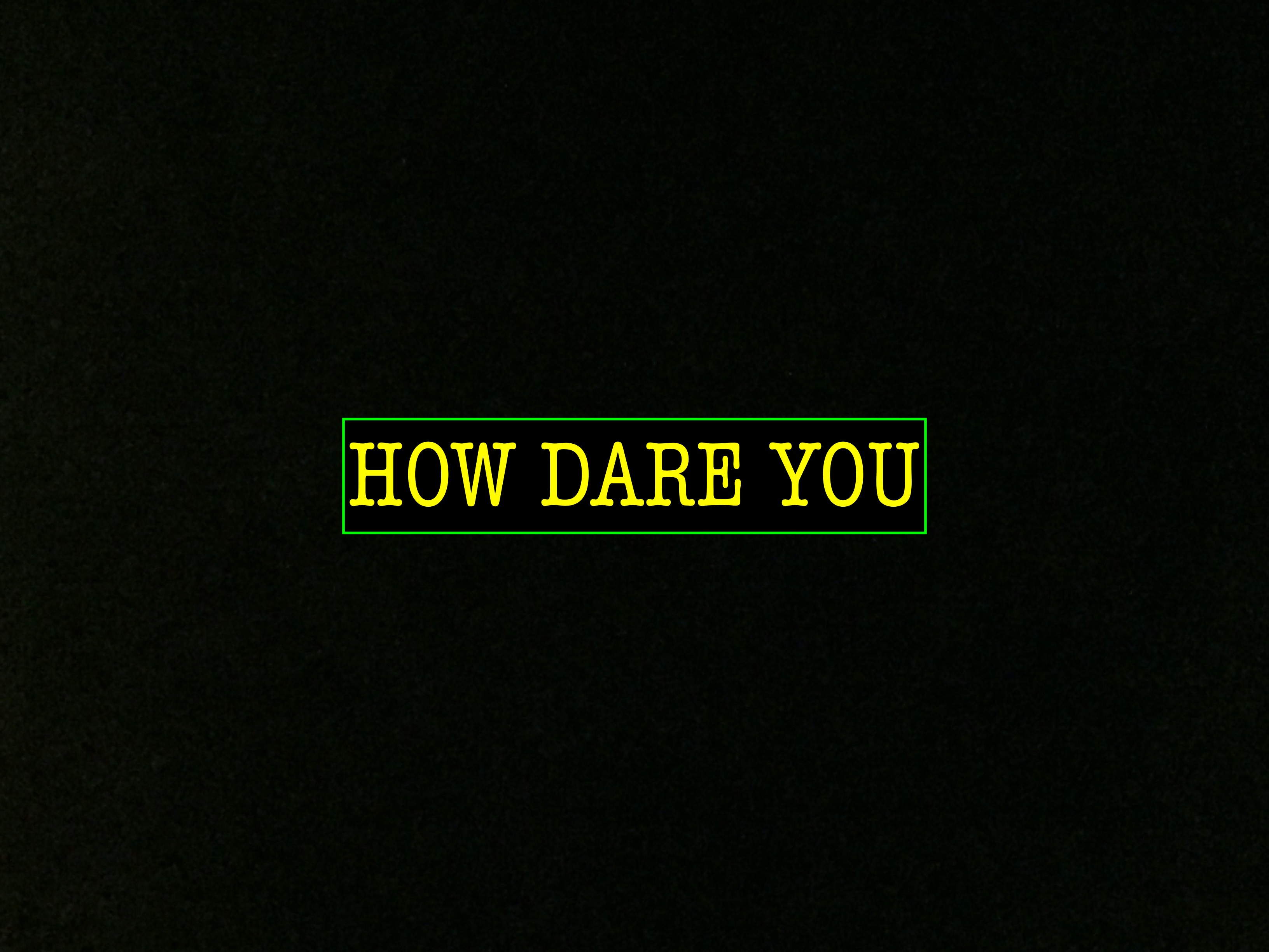 How Dare You, Martin Haro